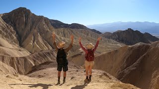 Death Valley NP  Zabriskie Point to Red Cathedral  Extended Virtual Hike  November 2021 [upl. by Neicul]