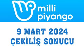 Milli Piyango Çekiliş Sonuçları 9 Mart 2024 [upl. by Jilly490]