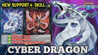 CYBER DRAGON FINALLY AFTER 3 YEARS WELCOME BACKCombo guideDecklistamp ReplaysIN YUGIOH DUEL LINKS [upl. by Esinwahs]