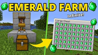 Minecraft INFINITE Emerald GLITCH  120 Emerald Farm Tutorial [upl. by Yance]