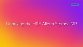 HPE Alletra MP Unboxing with Arrow ECS [upl. by Amein]