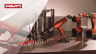 Métodos de fijación en acero con Hilti [upl. by Maure]