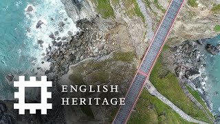 Postcard from Tintagel Castle Cornwall  England Drone Footage [upl. by Aitnom]