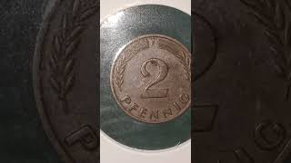 1958F Germany 2 Pfennig [upl. by Nova892]