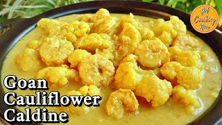 Tasty Goan Cauliflower Caldine Recipe with Prawns  Delicious amp Creamy Goan Caldine Recipe [upl. by Harmon287]