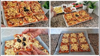 أسهل طريقة لعمل بيتزا بخبز التوست لذيذة و اقتصادية وسريعة التحضير 😋🍕🍕 [upl. by Eellah]