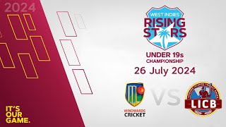 🔴 LIVE Windward Islands v Leewards Islands  CWI Men’s Under 19  50 Over Championships 2024 [upl. by Oberheim]