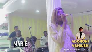 Lartiste Gospel Mariana chante Sabahoth Live quotADORONS YAHWEHquot 243997949991 [upl. by Aem]