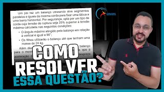 ENEM 2022 Um pai faz um balanço utilizando dois segmentos paralelos e iguais da mesma corda para [upl. by Atiker]