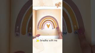 Trace Along Mindfulness For Kids  Rainbow Interactive Breathing Technique For Kids calmingbreath [upl. by Ocirederf]