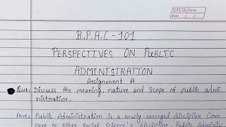 BPAC 101 solved Assignment 202122 BPAC 101 Ignou solved handwritten Assignment 202122 BAG IGNOU [upl. by Odlavso290]