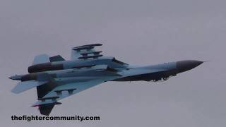 Sukhoi Su27 Flanker Rehearsal Air Tattoo 2017 [upl. by Annirok480]