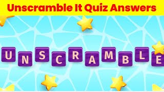 Unscramble It Quiz Answers  Updated Version  Video Facts [upl. by Beshore400]