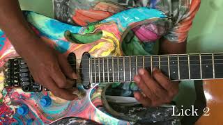 B amp S Ma handawala Guitar solo and lesson by Prashan [upl. by Ayit778]