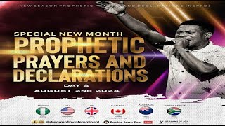 AUGUST SPECIAL NEW MONTH PROPHETIC PRAYERS AND DECLARATIONS  DAY 2  NSPPD  2ND AUGUST 2024 [upl. by Annoit693]