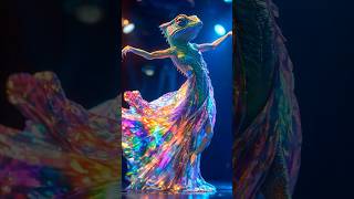 A Woman Fuses with A Chameleon on AGT americagottalent agt magic talent shorts [upl. by Arzed]