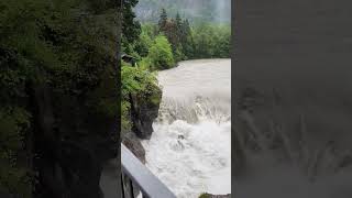 Lechfall Füssen Hochwasser Unwetter im Allgäu [upl. by Grochow]