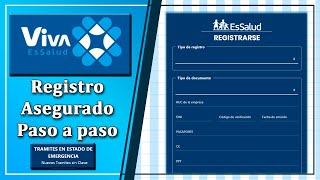 Registrarse en VIVA ESSALUD  Paso a paso  Tramites En Linea [upl. by Yrrum]