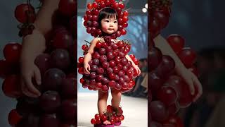 Cute Baby Fashion Show with Fruity Flair 🍇🍓🥭🍊 [upl. by Tengler]