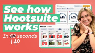 The fastest Hootsuite demo EVER how to manage social media with Hootsuite [upl. by Eldon238]