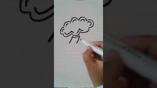 How to Draw a THUNDER Step by Step  Draw easily [upl. by Irrej]