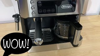 DeLonghi AllInOne Combination Coffee and Espresso Machine COM532M Unboxing Review [upl. by Asiek]