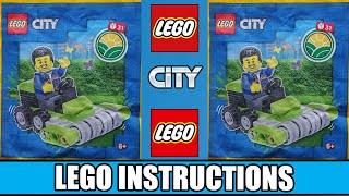 LEGO Instructions  City Magazine  952303  Worker with Lawnmower [upl. by Shu]