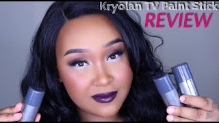 Kryolan TV Paint Stick Review  MakeupByNamaisa [upl. by Eugatnom580]