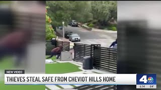 Thieves steal safe from Cheviot Hills home [upl. by Akcemat]