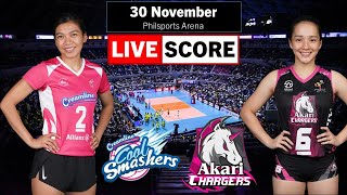 Creamline vs Akari  PVL AllFilipino Conference LIVE Scoreboard [upl. by Nna774]