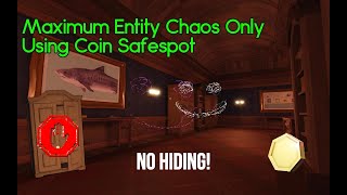 Maximum Entity Chaos Only Using Coin Safespot  Roblox DOORS [upl. by Aielam537]