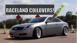 Installing Raceland Coilovers On The G35 [upl. by Jea]