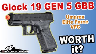 Umarex Glock 19 GEN5 Airsoft GBB Review airsoft airsoftguns [upl. by Laryssa]