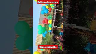 Balloon decoration birthday decoration [upl. by Eneladgam]