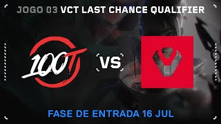 100 Thieves x Sentinels Mapa 3 Bind  VALORANT Last Chance Qualifier Americas [upl. by Dammahum]