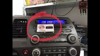 Rádio Honda civic “Error E” solução [upl. by Amles]