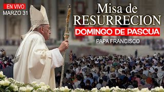 MISA DE RESURRECCIÓN PAPA FRANCISCO en EN VIVO DESDE ROMA  DOMINGO DE PASCUA MARZO 31 [upl. by Adolph]