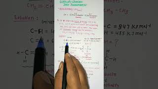 Thermodynamics Numericals SolvedClass 11chemistryBond Enthalpy in Thermodynamicsneet shorts [upl. by Oad]