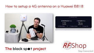 How to connect a 4G external antenna to a Huawei B818 modem [upl. by Maryl]