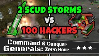 2 Scud Storms VS 100 Internet Hackers  CampC Generals Zero Hour [upl. by Anilyx]