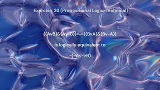 Exercise 23 Propositional Logic Technical [upl. by Carmelo]