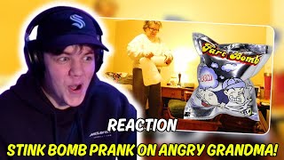 BOITASTIC REACTS to STINK BOMB PRANK ON ANGRY GRANDMA [upl. by Aiyekal]