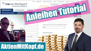 Schritt für Schritt Anleihen Tutorial  Anleihen finden mit dem Anleihentool der Börse Stuttgart [upl. by Leipzig]