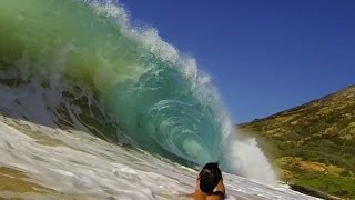 Big shorebreak Neck breaking Back breaking Sandy Beach [upl. by Borlase]