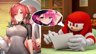 Knuckles rates Azur Lane red hair crushes [upl. by Meldoh535]