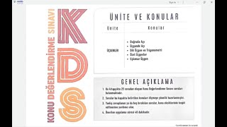 Limit yayınları Konu Değerlendirme Sınavı KDS1 Geometri çözümler 2024 [upl. by Adlitam]