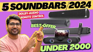 Best Soundbar 2024⚡Best cunder 2000 in India 2024⚡Best Budget Soundbar under 2000 for TV [upl. by Quennie]