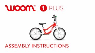 How to assemble 🧰 your woom 1 PLUS balance bike  woom bikes [upl. by Hannibal113]