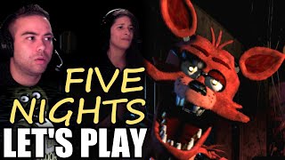 FIVE NIGHTS at Freddys subbed Security Cameras Scary amp Funny Lets Play message subtitles [upl. by Nylle]