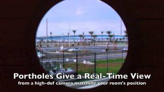 Magical Video Porthole in Inside Stateroom on the Disney Dream [upl. by Aratas]